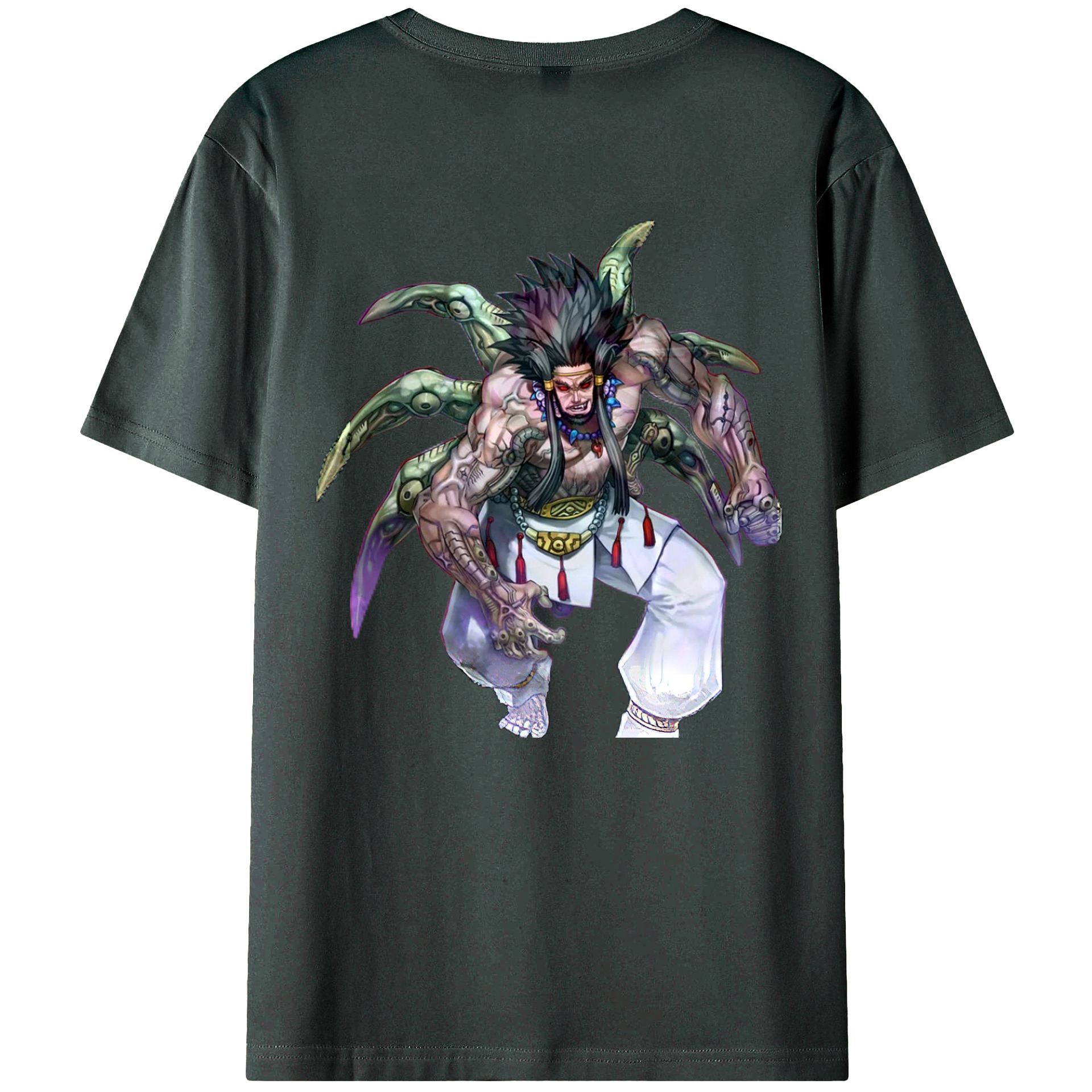 （画像用） 遊☆戯☆王 Yu-Gi-Oh! 綿100％ メンズ半袖Tシャツ（バックプリント） 通気性